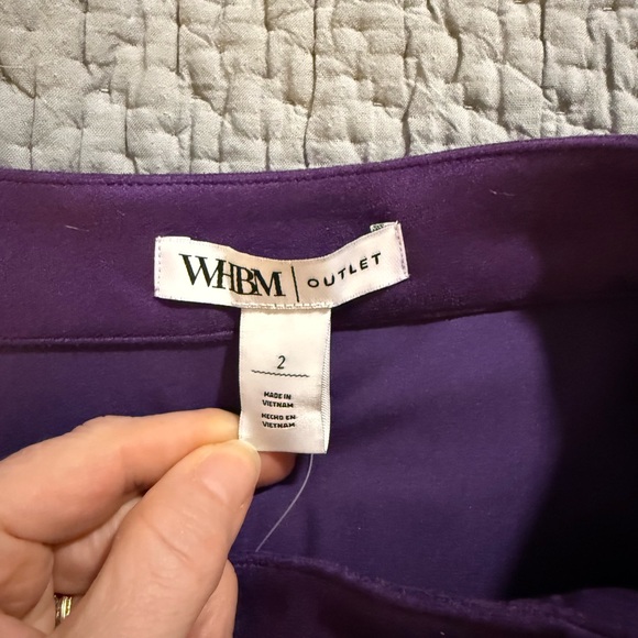 White House Black Market Outlet Purple Women's Skirt - Picture 3 of 5